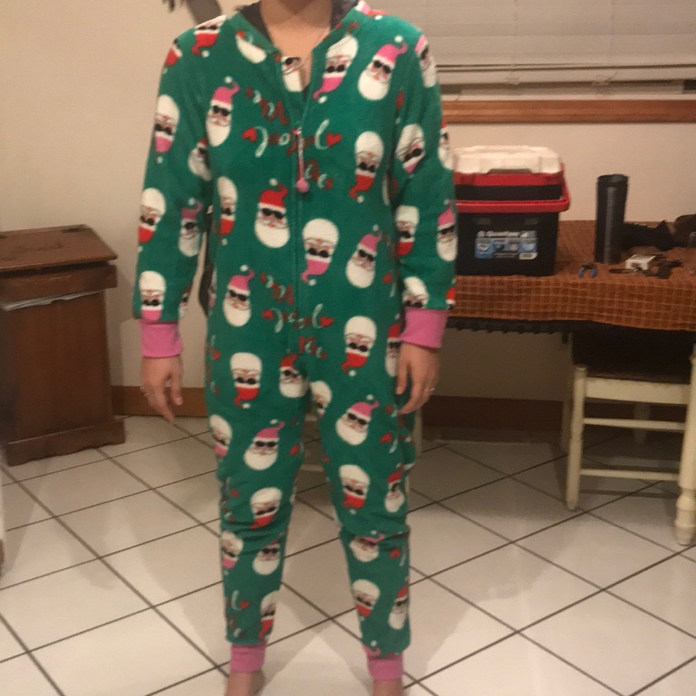 Pj couture Santa onesie